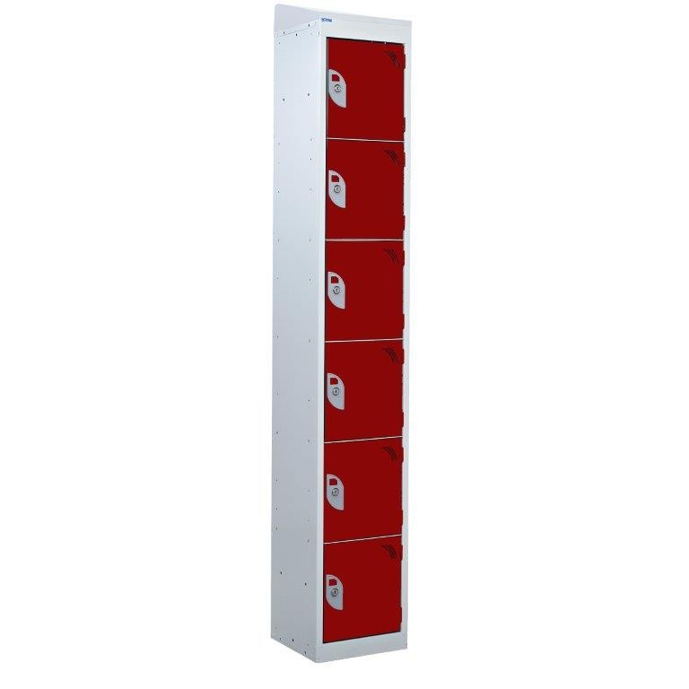 Express Six Door Locker - Sloping Top